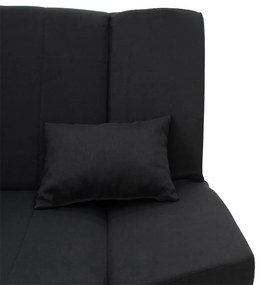 Kαναπές-κρεβάτι Tiko pakoworld 3θέσιος αποθηκευτικός χώρος ύφασμα μαύρο 200x85x90εκ - Ύφασμα - 078-000023