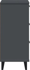 vidaXL Κομοδίνο VIKEN Ανθρακί Γκρι από Επεξεργασμένο Ξύλο