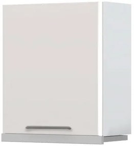 Ντουλάπι κρεμαστό Modena A7-60-1KU για απορροφητήρα συρόμενο-Λευκό - Γκρι ανοιχτό