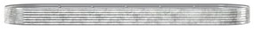 vidaXL Ζαρντινιέρα Ασημί 523x140x36 εκ. Γαλβανισμένος χάλυβας