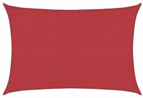 vidaXL Πανί Σκίασης Κόκκινο 4 x 6 μ. από HDPE 160 γρ./μ²