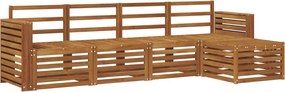 vidaXL Σειρά Καναπέ Εξωτερικού 5 pcs Φυσικό
