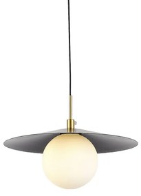 Φωτιστικό Οροφής Μονόφωτο Aca Globie SUH12BK Black