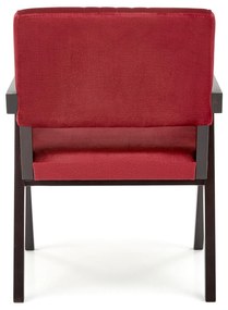 MEMORY chair, ebony / maroon Monolith 59