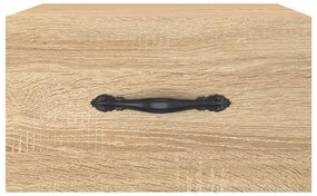 vidaXL Κομοδίνα Επιτοίχια Sonoma Δρυς 35 x 35 x 20 εκ.