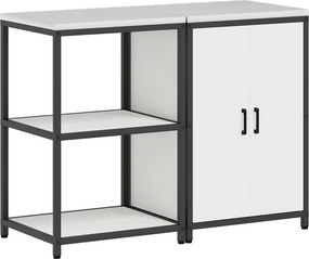 vidaXL Σετ Αποθήκευσης Κουζίνας HATTEM 2 pcs Λευκό