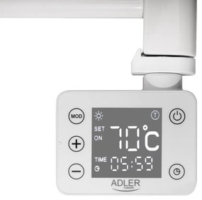 Adler AD 7824, 600W, 13 λωρίδες θέρμανσης, πίνακας ελέγχου LED, , IP24, λευκό