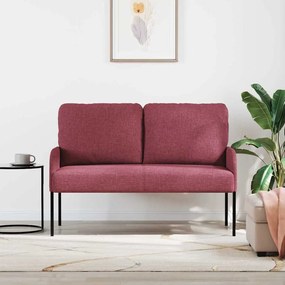 vidaXL Καναπέδες με μαξιλάρι 110cm Κόκκινο Κόντρα πλακέ