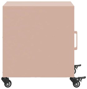 vidaXL Κομοδίνα 2 τεμ. Ροζ 36x39x43,5 εκ. από Χάλυβα