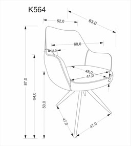 Καρέκλα Mela II-Gkri