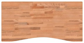vidaXL Επιφάνεια Εργασίας 100x(45-50)x2,5 εκ. από Μασίφ Ξύλο Οξιάς