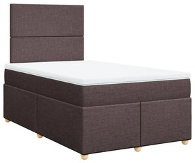 ΚΡΕΒΑΤΙ BOXSPRING ΜΕ ΣΤΡΩΜΑ ΣΚΟΥΡΟ ΚΑΦΕ 120X190 ΕΚ ΥΦΑΣΜΑΤΙΝΟ 3291215