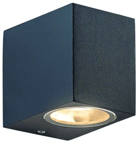 Φωτιστικό Τοίχου - Απλίκα SL8110GU10G 5,8x9,2cm 1xGU10 35W IP65 Dark Grey Aca Plastic, Glass