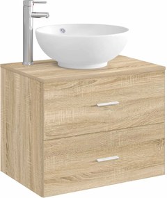 vidaXL Λεκάνη μπάνιου Χρωμέ 44 x 44 x 16 εκ. Μέταλλο