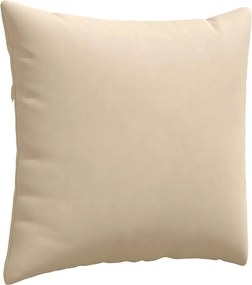 vidaXL Μαξιλάρι Καναπέ 2 pcs Κρεμ 45 x 45 cm ύφασμα