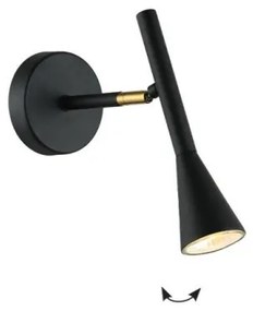 Απλίκα Φωτιστικό Τοίχου Μαύρο Melody 4283700 Viokef 4283700 Μαύρο