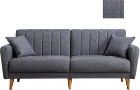 3-Seat Sofa-Bed Aqua - Dark Grey Dark Grey
