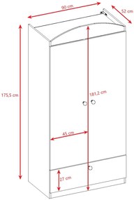 Ντουλάπα Babydreams Cartoon-Leuko- Baby Dino