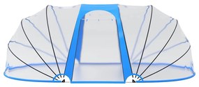 vidaXL Προστατευτικό Κάλυμμα Πισίνας Οβάλ 530x410x210 εκ.
