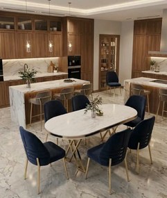 Stewehome Τραπέζι Oslo με 6 καρέκλες Damla