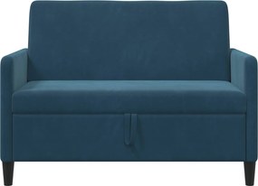 vidaXL Καναπές με Αποθήκευση Μπλε 122 x 78 x 87 εκ Πολυεστέρας