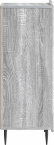 vidaXL Πλαϊνό γραφείο Γκρι Sonoma 34,5 x 33 x 92 εκ.
