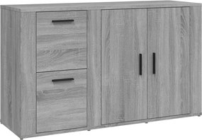 vidaXL Ντουλάπι Γκρι Sonoma 100x33x59,5 εκ. από Επεξεργασμένο Ξύλο