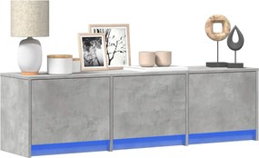 vidaXL Ντουλάπι TV Σκυρόδεμα 140 x 34 x 40 εκ Επεξεργασμένο ξύλο