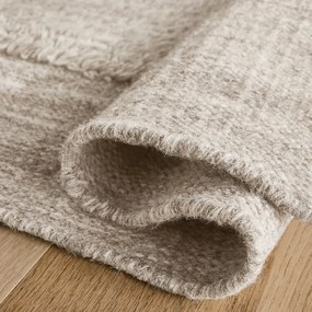 Χειροποίητο τετράγωνο χαλί από μαλλί, EDGI