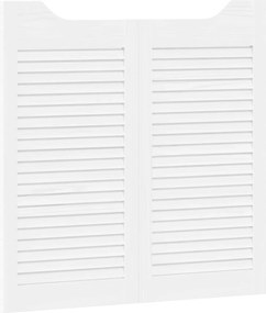 vidaXL Πόρτες Swing Λευκό 80 x 40 cm Μασίφ Ξύλο Πεύκου