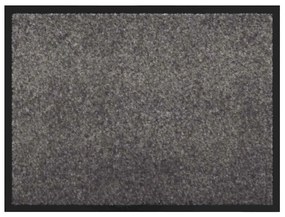 vidaXL Χαλάκι Εξώπορτας Ανοιχτό γκρι 60 x 40 x 1.2 εκ. Ύφασμα τέντι