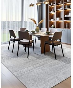 VEVOR Large Area Rug 10x14 ft Anti-Skid and Tear-Resistant Floor Mat Modern Gray