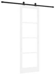 vidaXL Συρόμενη Πόρτα ORKDAL Λευκό 78 x 232 cm Ξύλο και μέταλλο