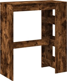 vidaXL Τραπέζι Μπαρ με Ράφια Δρυς 90x40x103,5 εκ. Επεξεργ. Ξύλο