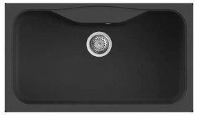 Νεροχύτης κουζίνας FOX 360 Nero 40 ELLECI 86,3x50,3cm