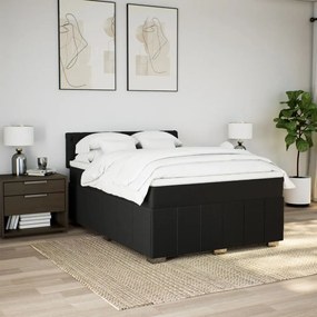 ΚΡΕΒΑΤΙ BOXSPRING ΜΕ ΣΤΡΩΜΑ ΜΑΥΡΟ 140X190 ΕΚ. ΥΦΑΣΜΑΤΙΝΟ 3287072