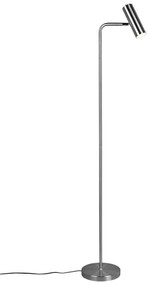 Φωτιστικό Δαπέδου Marley 412400107 1xGU10 5W 23x39x151cm Nickel Mat Trio Lighting Metal