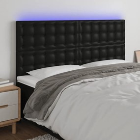 Κεφαλάρι Κρεβατιού LED Μαύρο 180x5x118/128 εκ 3122526