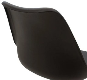 Καρέκλα γραφείου εργασίας Gaston II PP-PU μαύρο 48x57x90 εκ.