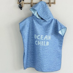 Παιδικό Πόντσο Microfiber Nima Ocean Child Μπλε No5-8