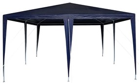 vidaXL Σκηνή Πάρτυ Μπλε, Λευκό 400 x 400 x 266 εκ Πολυεστέρας, Χάλυβας