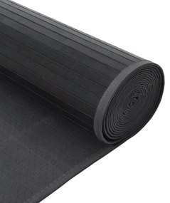 Χαλί Ορθογώνιο Γκρι 100 x 1000 εκ. Μπαμπού - Γκρι