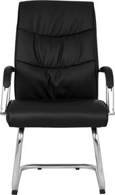 ΠΟΛΥΘΡΟΝΑ JACOB HM1045.11 ΜΑΥΡΟ PU ΜΕ ΒΑΣΗ ΧΡΩΜΙΟΥ 57x66,5x102 cm