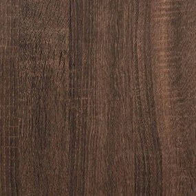 Ράφι παπουτσιών καφέ δρυς 60x25x100 cm Κατασκευασμένο ξύλο - Καφέ