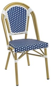 Καρέκλα Bistro Paris 46x57x88cm White - Blue