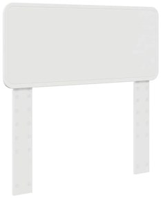 vidaXL Κεφαλάρι με κεφαλάρι Λευκό 75 cm Επεξεργασμένο ξύλο