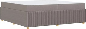 vidaXL Σκελετός Κρεβατιού Taupe 200 x 200 cm ύφασμα