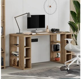 Γραφείο εργασίας Colmar Megapap ανοιχτό καρυδί 140x60x75εκ GP037-0005,6-GP037-0005,6-Καφέ GP037-0005,6