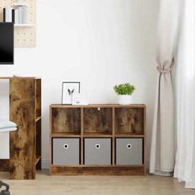 vidaXL Πλαϊνό γραφείο Καπνιστό Δρύς 73,5 x 22,5 x 53,5 εκ