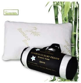 Μαξιλάρι Μπαμπού με Αφρό Μνήμης Royalty Comfort HG-5076M